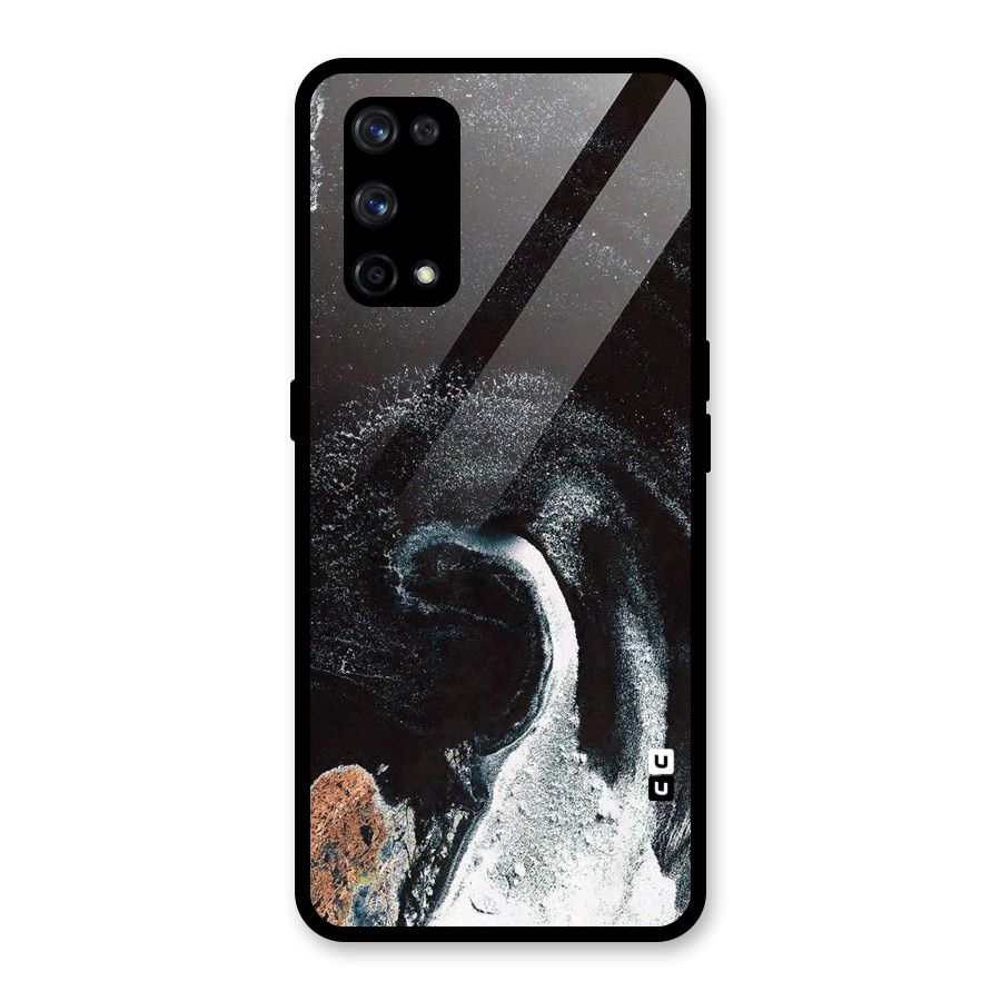 Sea Ice Space Art Glass Back Case for Realme X7 Pro