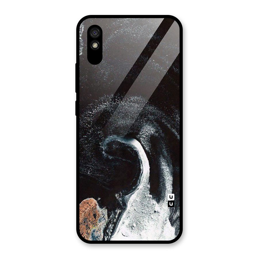 Sea Ice Space Art Glass Back Case for Redmi 9i