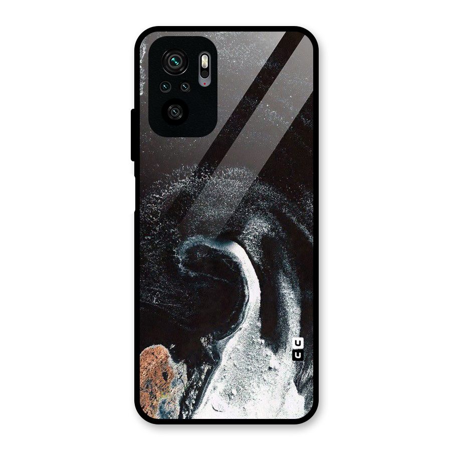 Sea Ice Space Art Glass Back Case for Redmi Note 10S