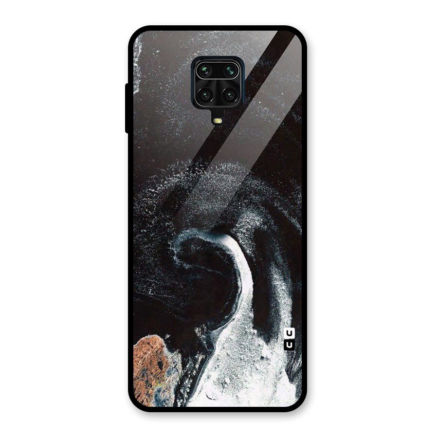 Sea Ice Space Art Glass Back Case for Redmi Note 9 Pro Max
