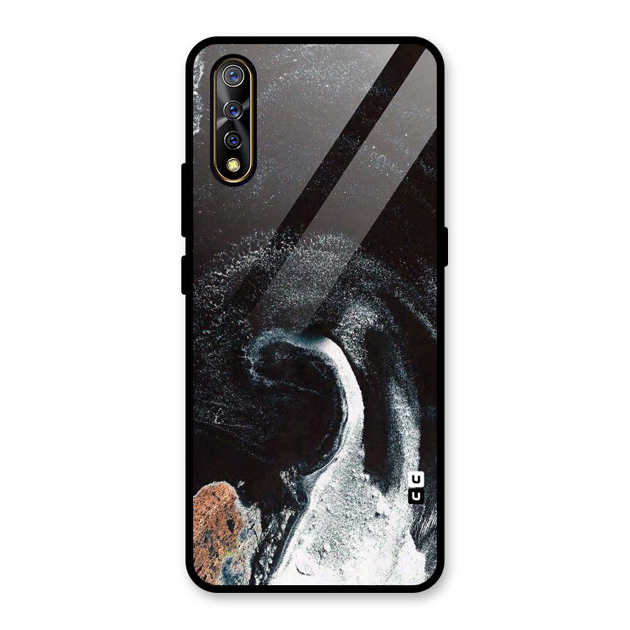 Sea Ice Space Art Glass Back Case for Vivo S1