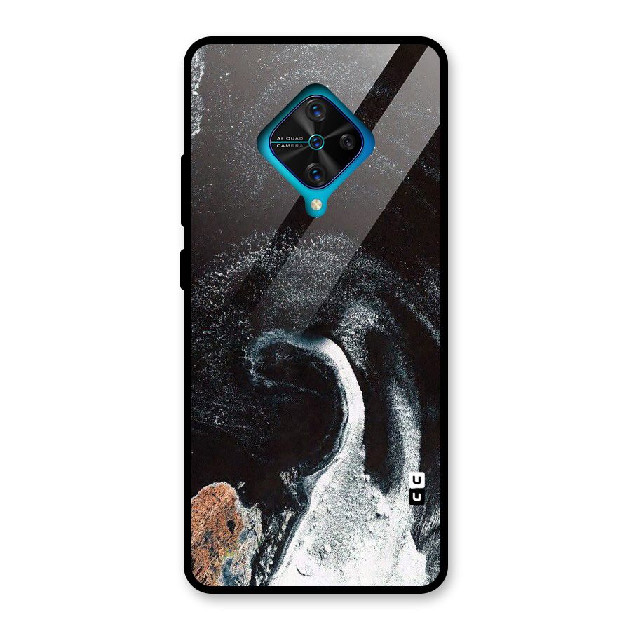 Sea Ice Space Art Glass Back Case for Vivo S1 Pro