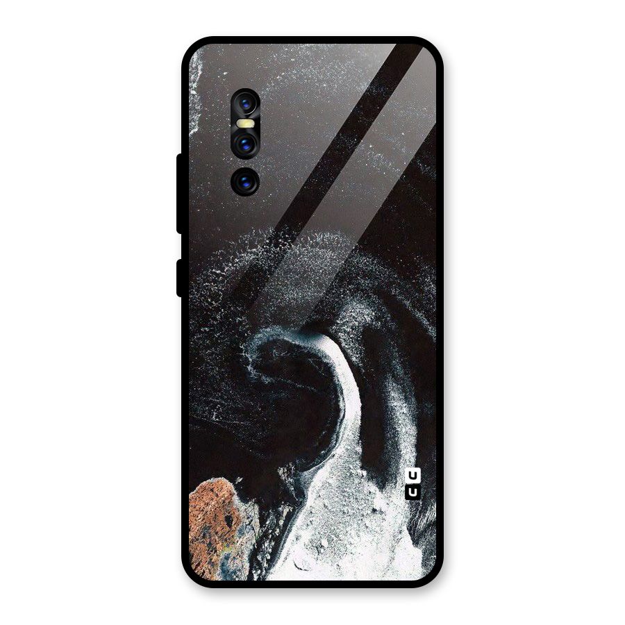 Sea Ice Space Art Glass Back Case for Vivo V15 Pro