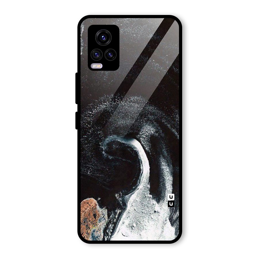 Sea Ice Space Art Glass Back Case for Vivo V20