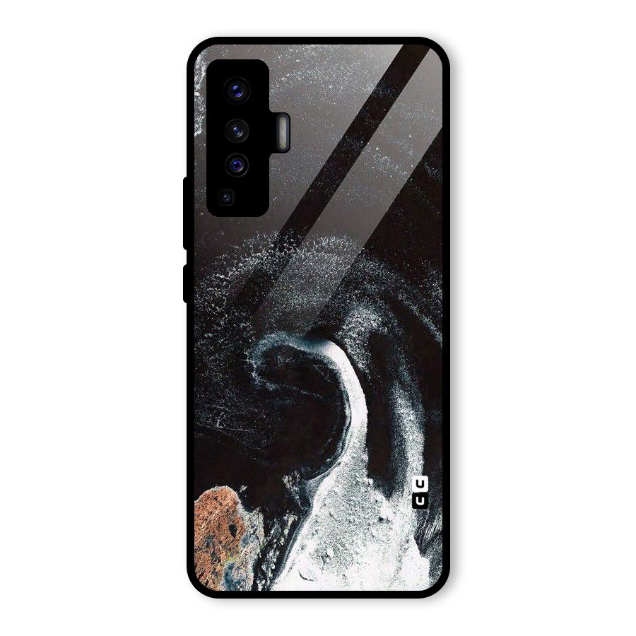Sea Ice Space Art Glass Back Case for Vivo X50