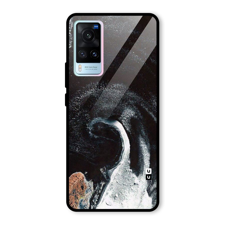 Sea Ice Space Art Glass Back Case for Vivo X60