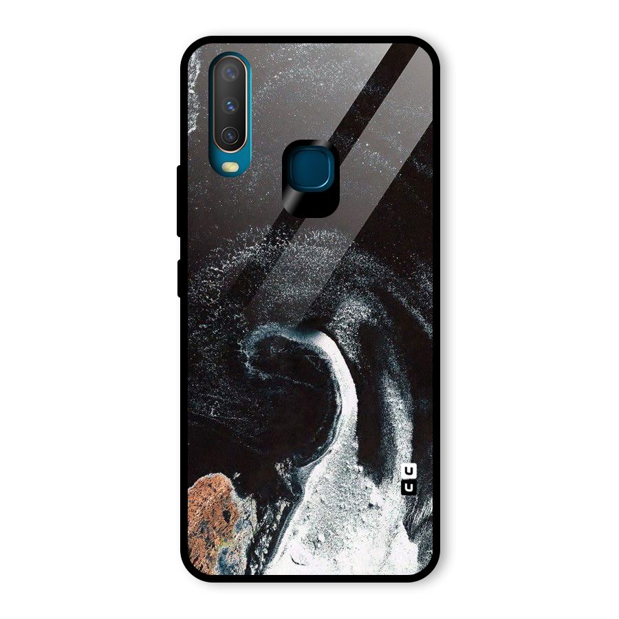 Sea Ice Space Art Glass Back Case for Vivo Y17
