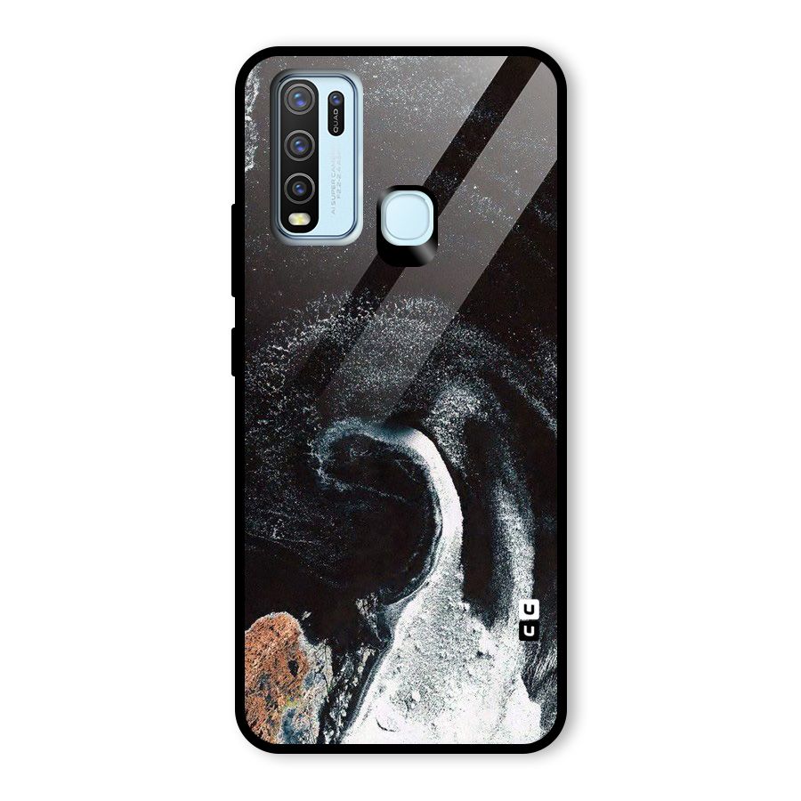Sea Ice Space Art Glass Back Case for Vivo Y50