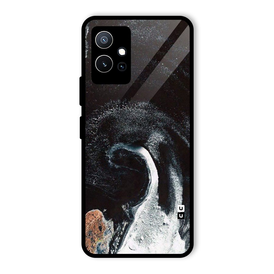 Sea Ice Space Art Glass Back Case for Vivo Y75 5G