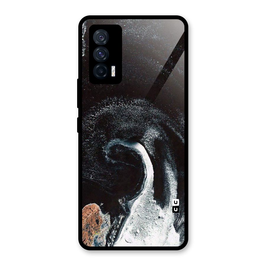 Sea Ice Space Art Glass Back Case for Vivo iQOO 7 5G