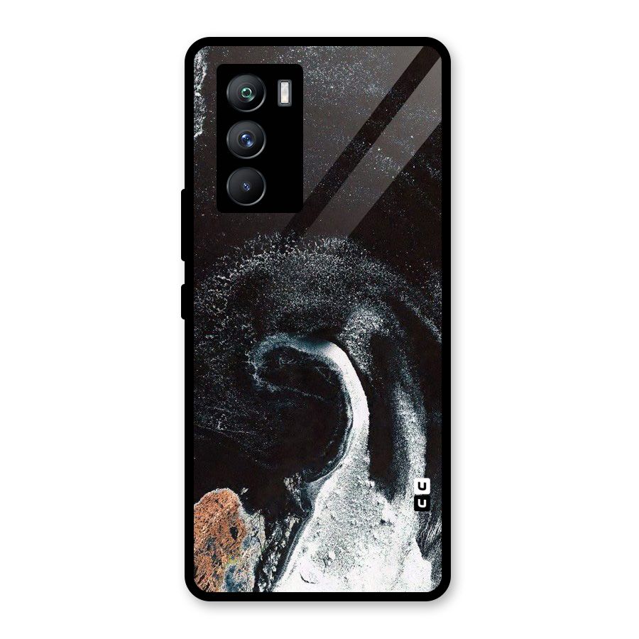 Sea Ice Space Art Glass Back Case for Vivo iQOO 9 SE