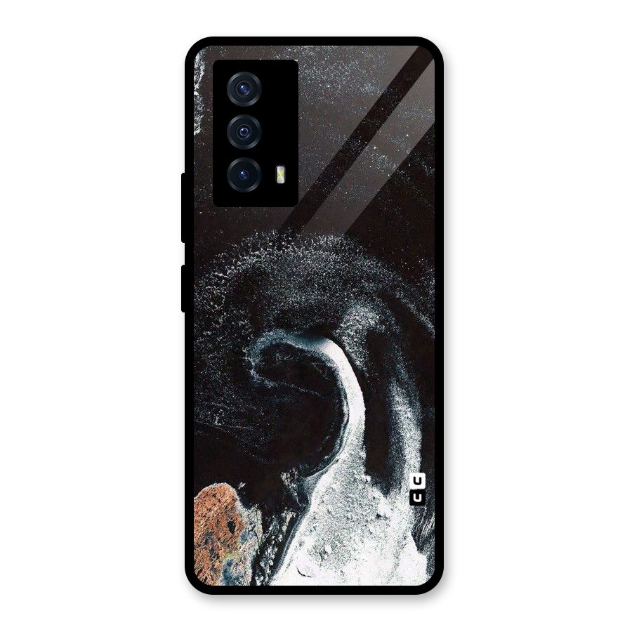 Sea Ice Space Art Glass Back Case for Vivo iQOO Z5