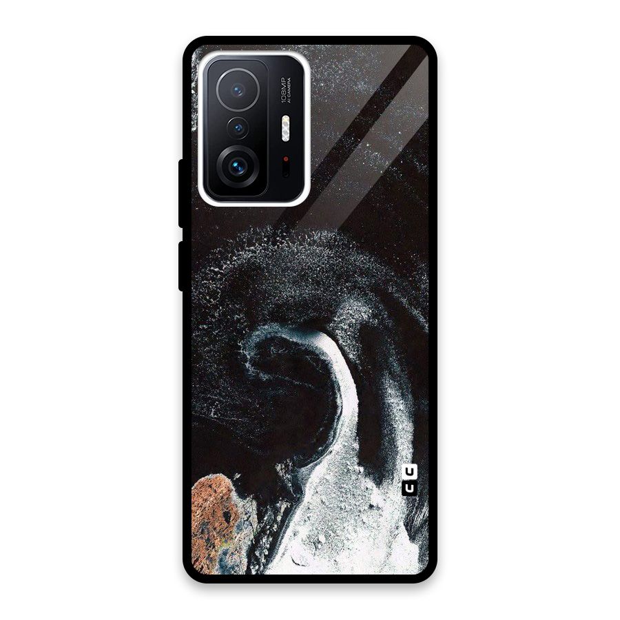 Sea Ice Space Art Glass Back Case for Xiaomi 11T Pro