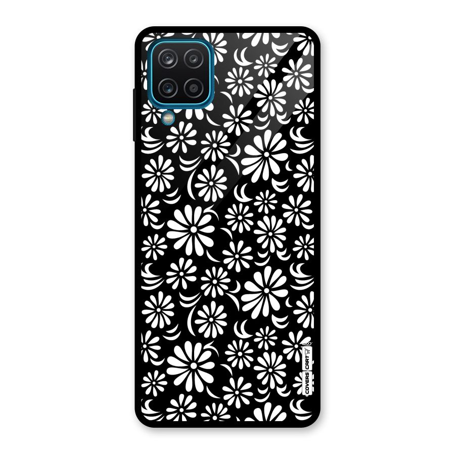 Sea Shell Abstract Art Glass Back Case for Galaxy A12