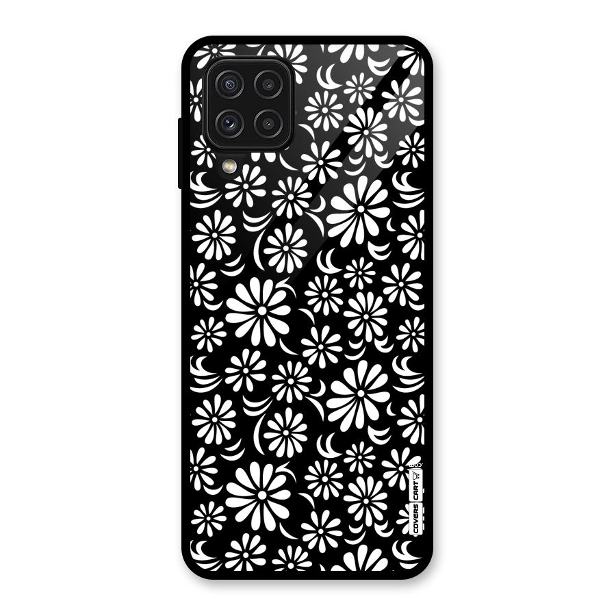 Sea Shell Abstract Art Glass Back Case for Galaxy A22 4G