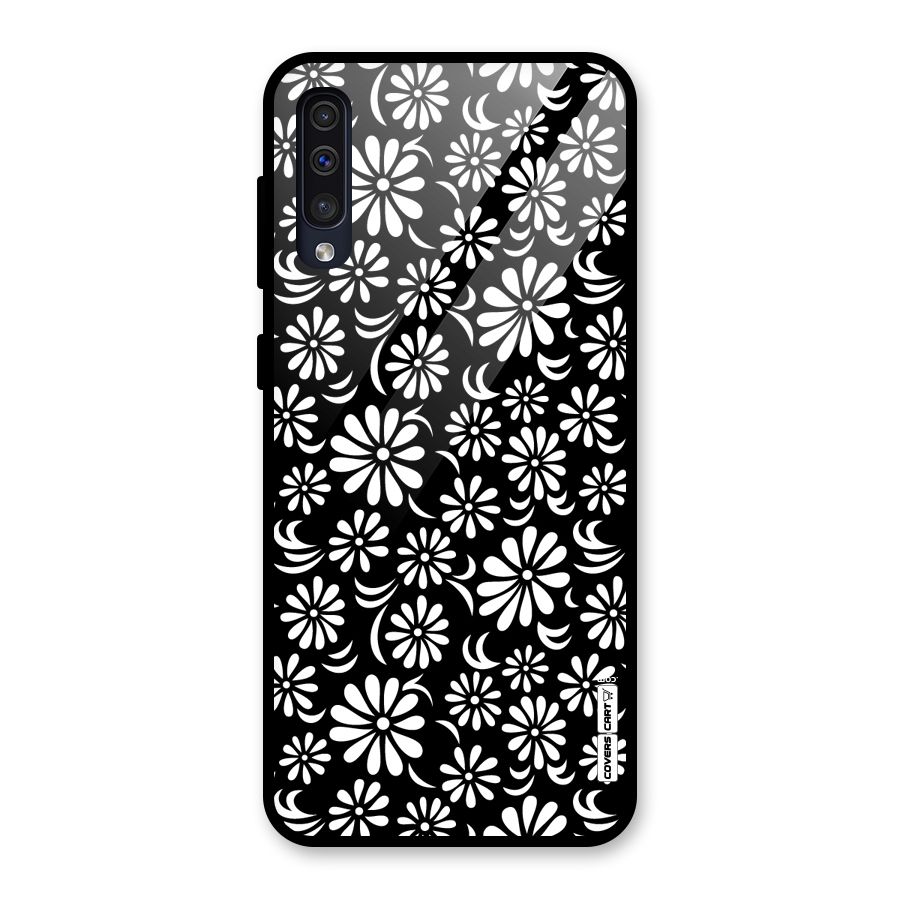 Sea Shell Abstract Art Glass Back Case for Galaxy A50