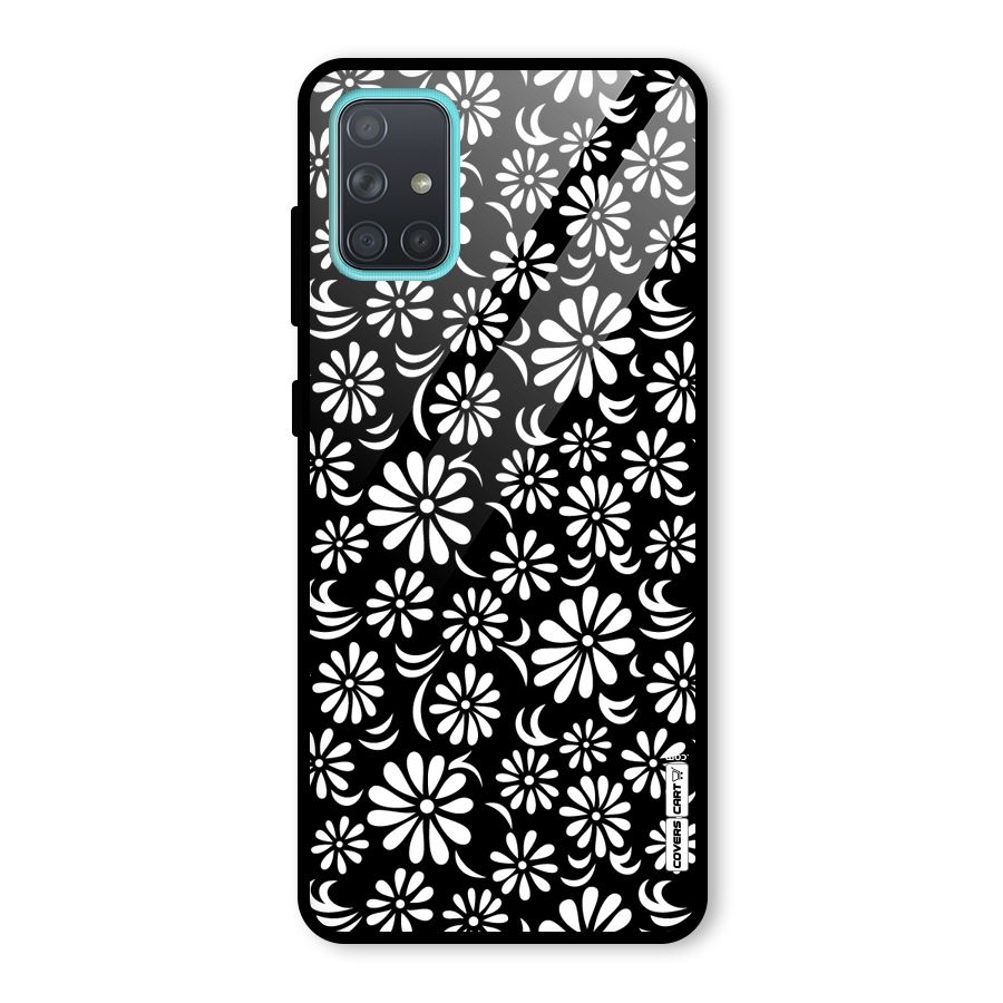 Sea Shell Abstract Art Glass Back Case for Galaxy A71