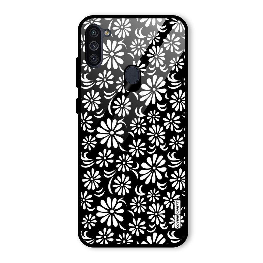 Sea Shell Abstract Art Glass Back Case for Galaxy M11
