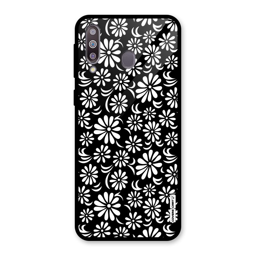 Sea Shell Abstract Art Glass Back Case for Galaxy M30