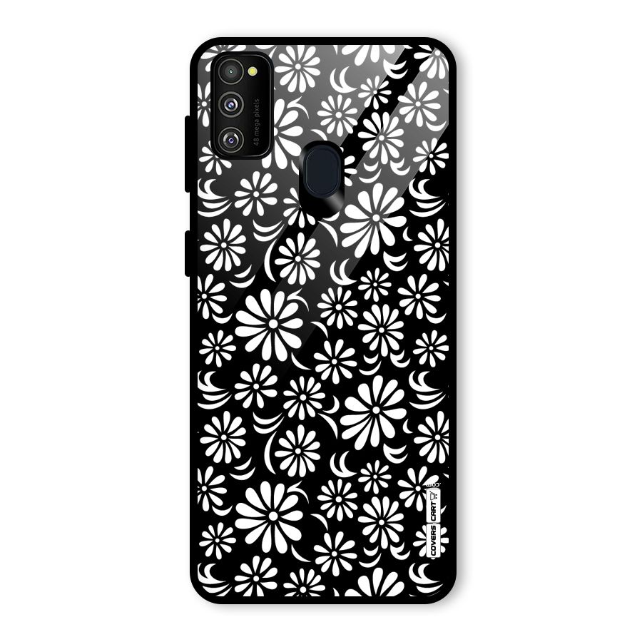 Sea Shell Abstract Art Glass Back Case for Galaxy M30s