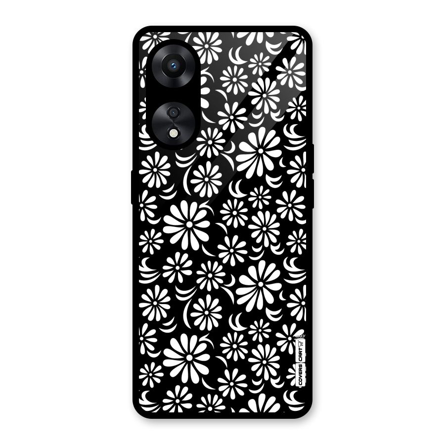 Sea Shell Abstract Art Glass Back Case for Oppo A78