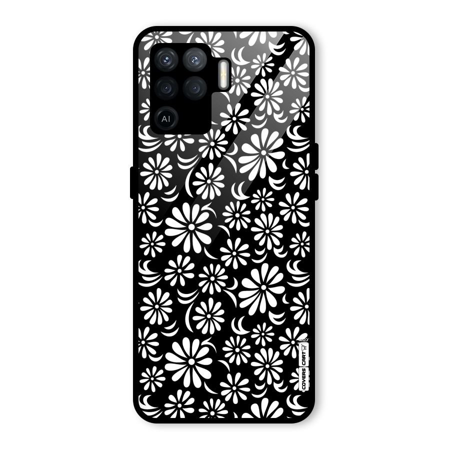 Sea Shell Abstract Art Glass Back Case for Oppo F19 Pro