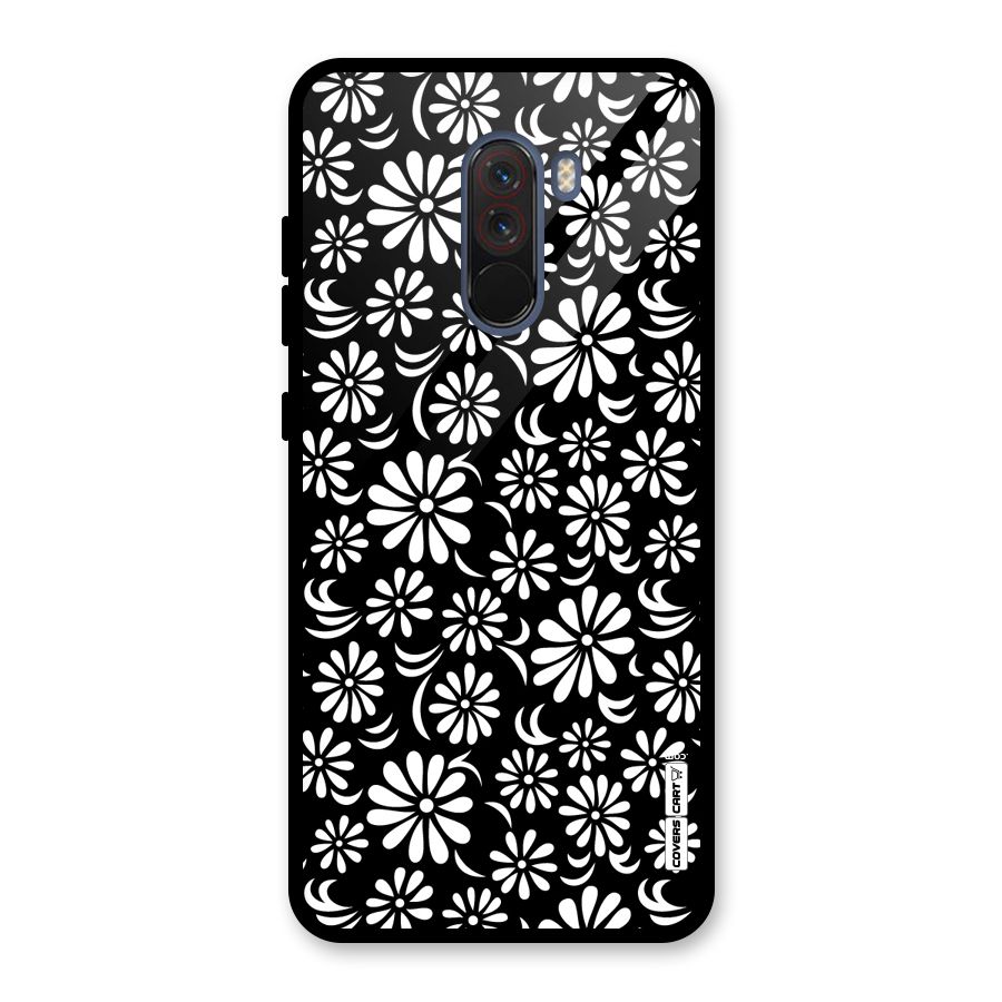 Sea Shell Abstract Art Glass Back Case for Poco F1