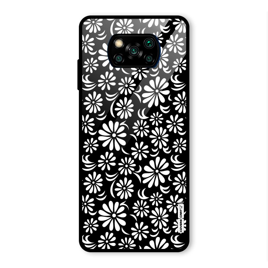 Sea Shell Abstract Art Glass Back Case for Poco X3 Pro