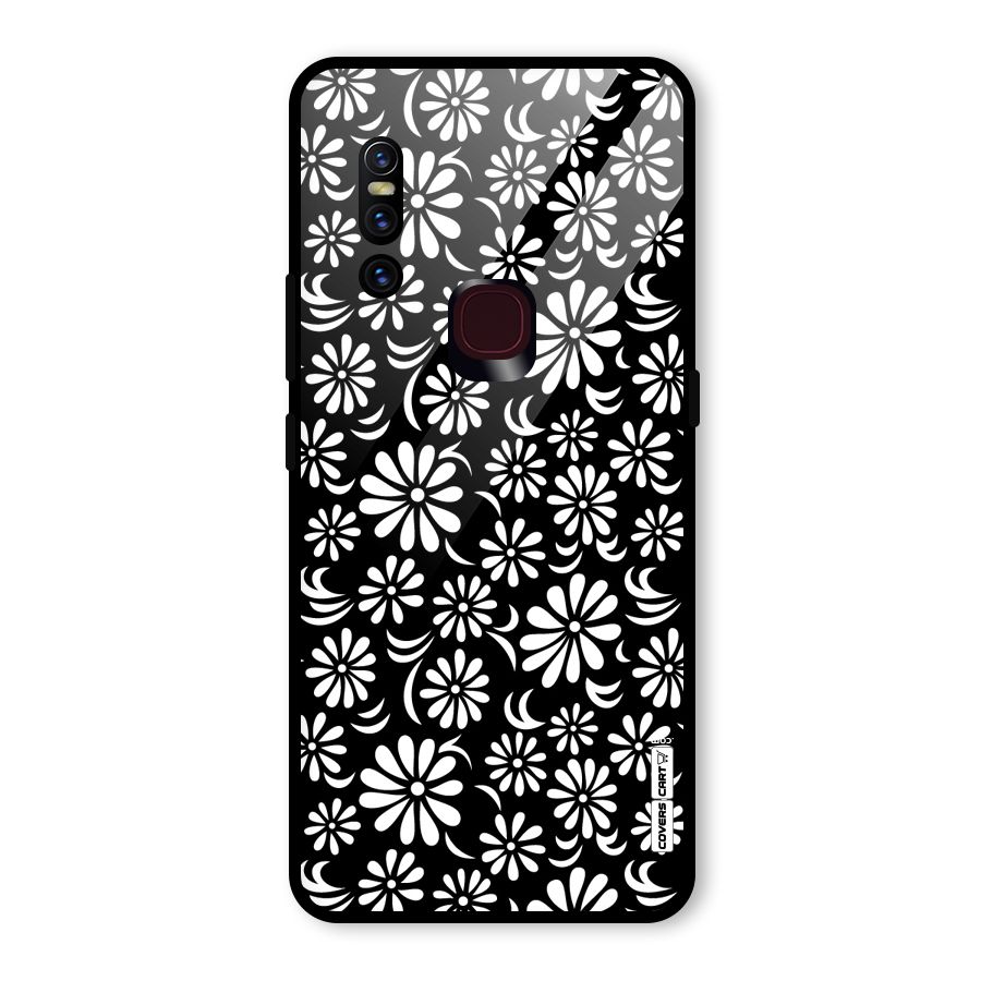 Sea Shell Abstract Art Glass Back Case for Vivo V15