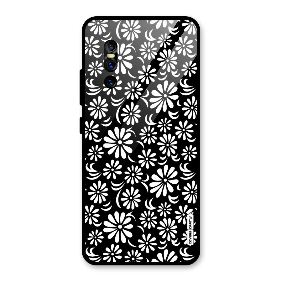 Sea Shell Abstract Art Glass Back Case for Vivo V15 Pro