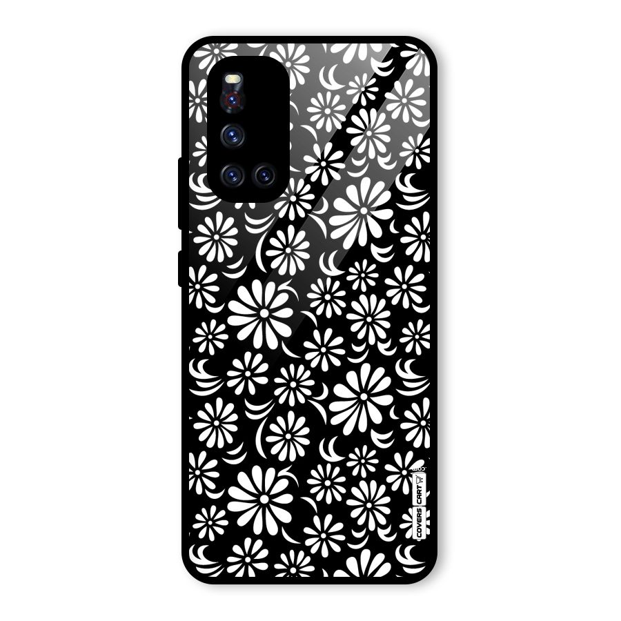 Sea Shell Abstract Art Glass Back Case for Vivo V19