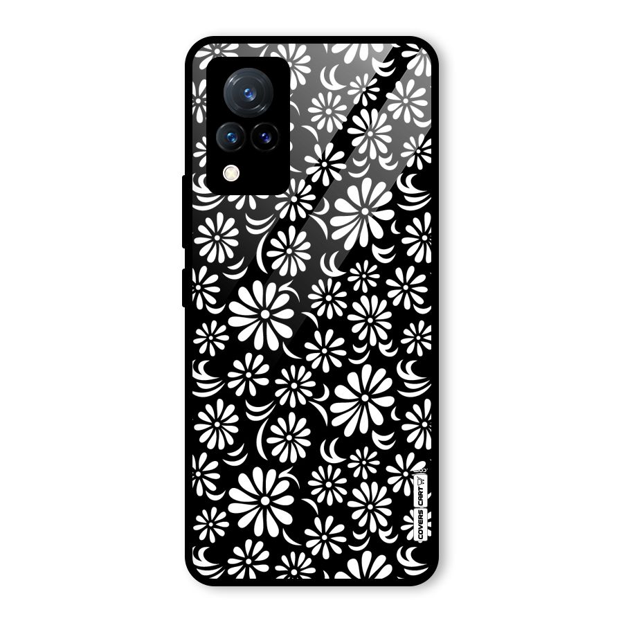 Sea Shell Abstract Art Glass Back Case for Vivo V21 5G