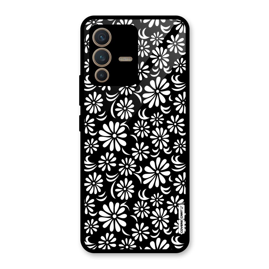 Sea Shell Abstract Art Glass Back Case for Vivo V23 5G
