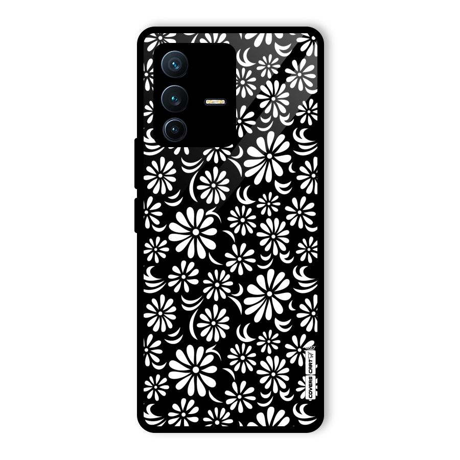 Sea Shell Abstract Art Glass Back Case for Vivo V23 Pro