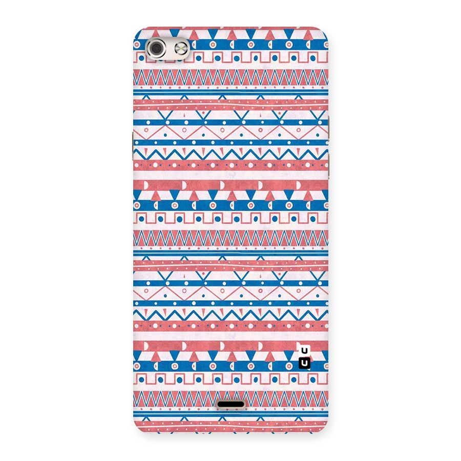 Seamless Ethnic Pattern Back Case for Micromax Canvas Silver 5