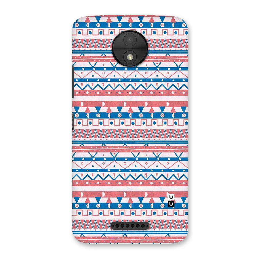 Seamless Ethnic Pattern Back Case for Moto C