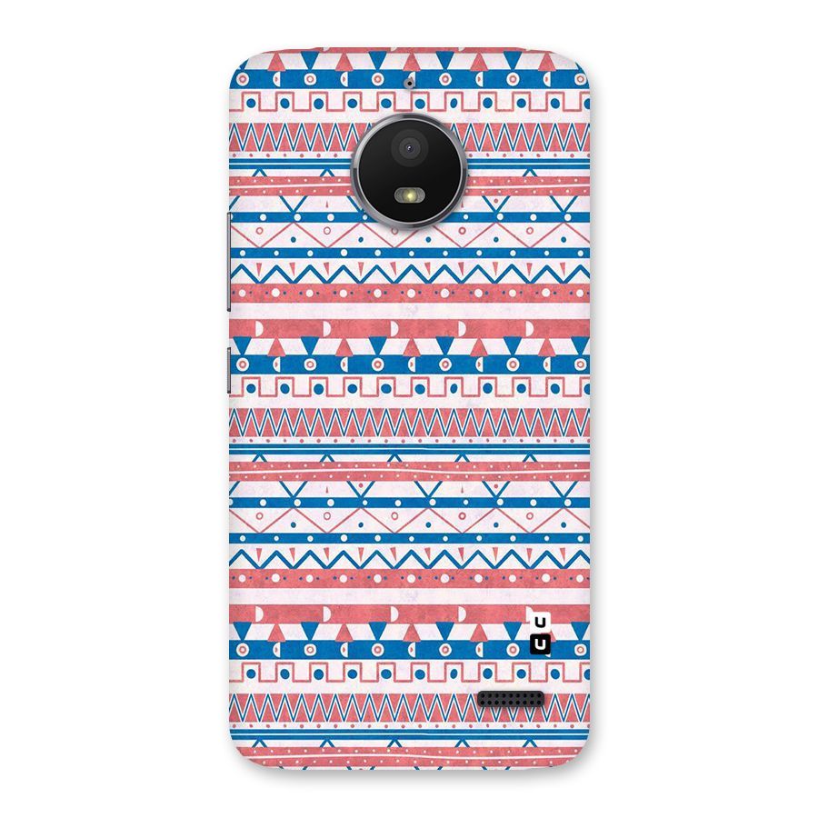 Seamless Ethnic Pattern Back Case for Moto E4