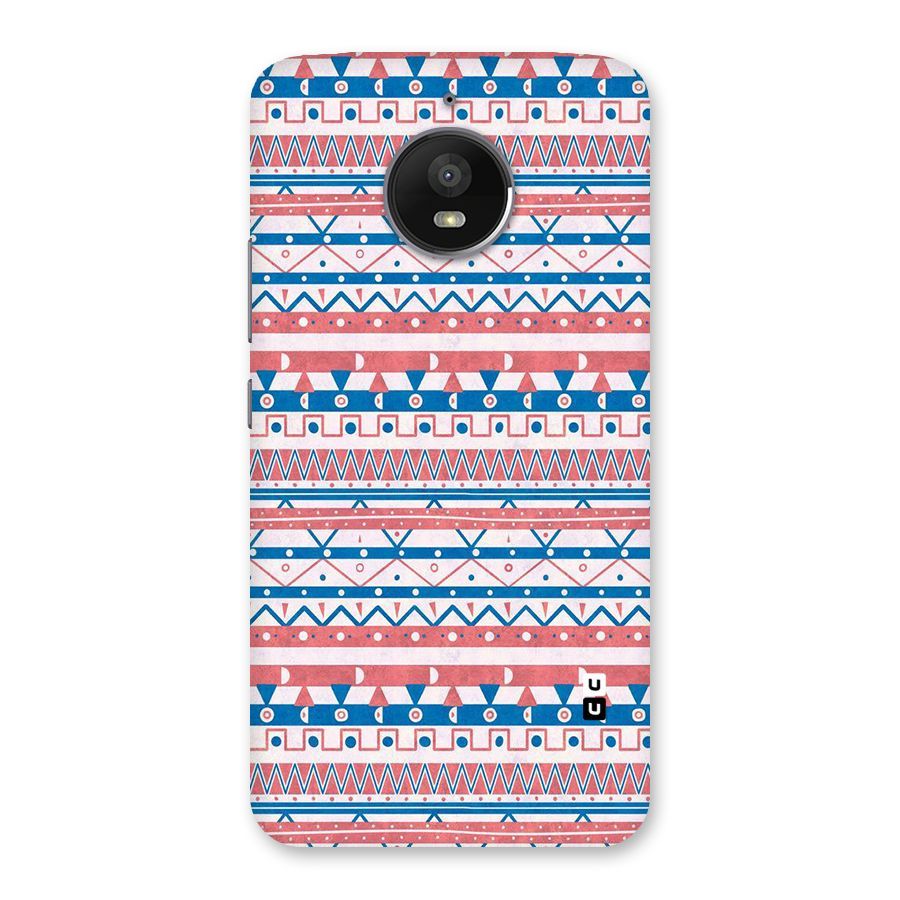 Seamless Ethnic Pattern Back Case for Moto E4 Plus