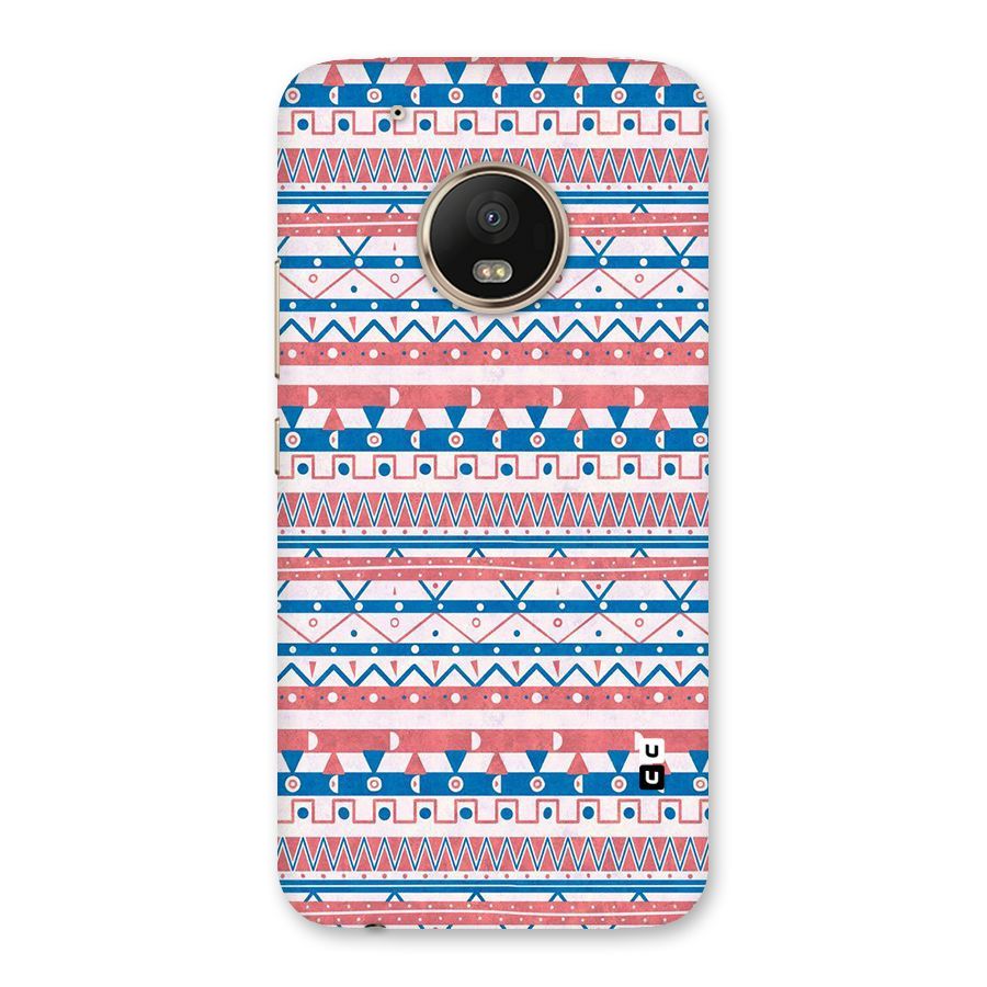 Seamless Ethnic Pattern Back Case for Moto G5 Plus