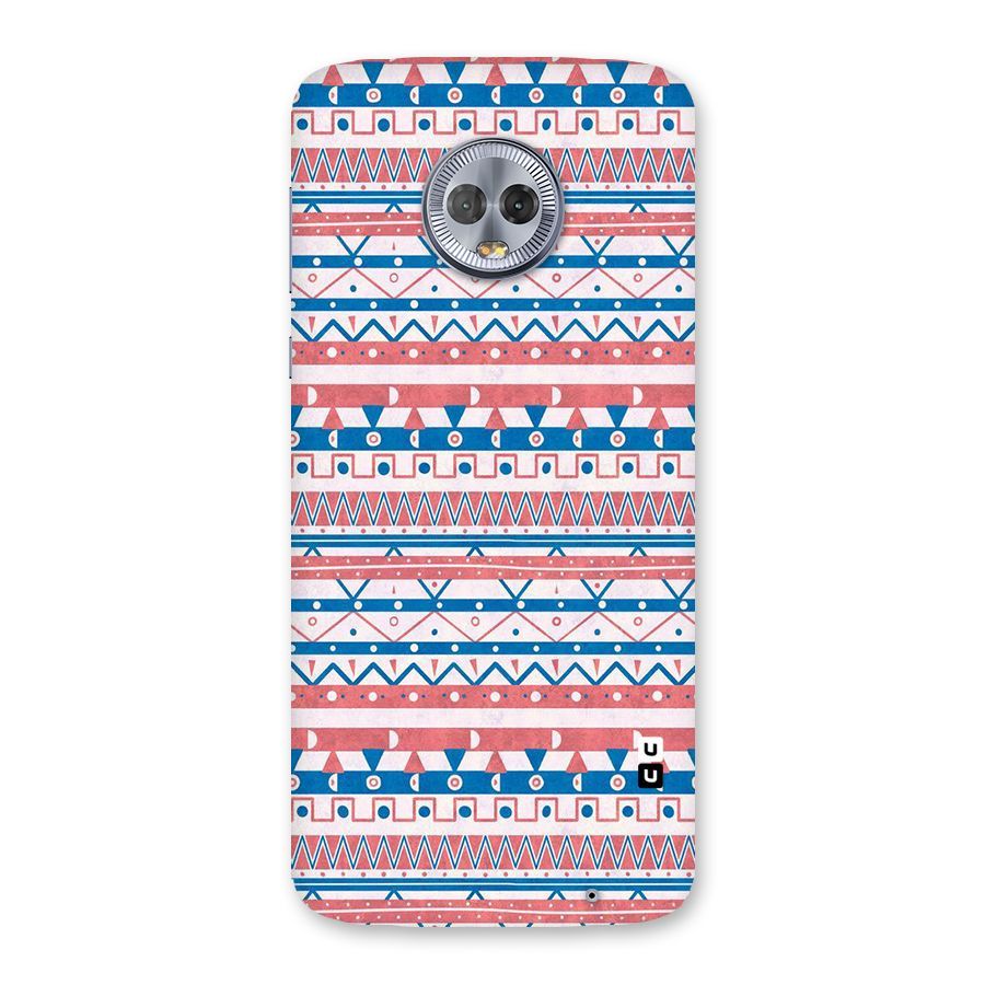 Seamless Ethnic Pattern Back Case for Moto G6 Plus