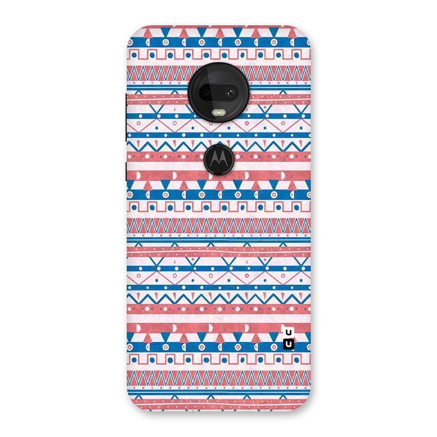 Seamless Ethnic Pattern Back Case for Moto G7