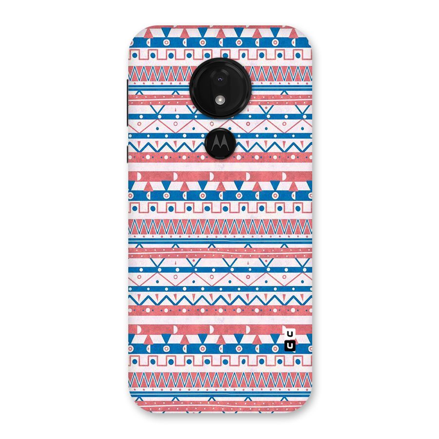 Seamless Ethnic Pattern Back Case for Moto G7 Power
