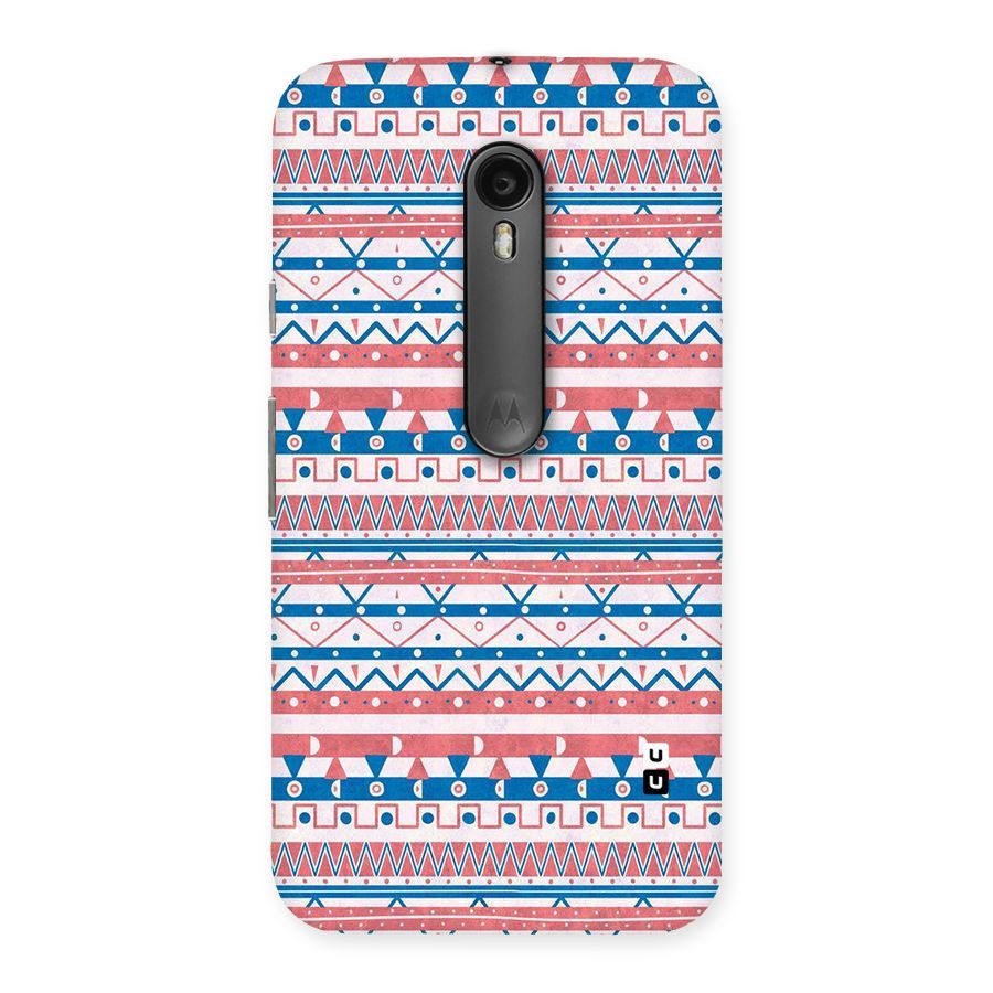 Seamless Ethnic Pattern Back Case for Moto G Turbo