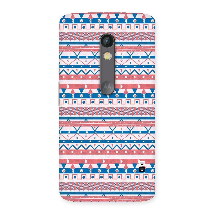 Seamless Ethnic Pattern Back Case for Moto X Play
