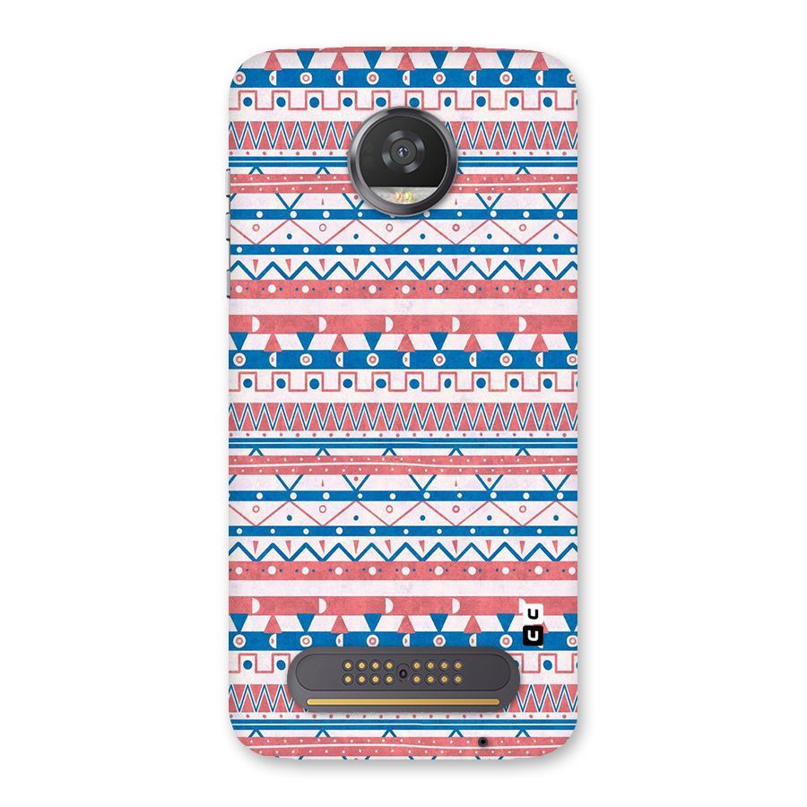 Seamless Ethnic Pattern Back Case for Moto Z2 Play