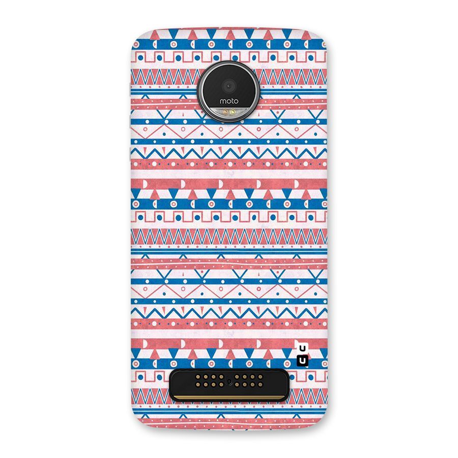 Seamless Ethnic Pattern Back Case for Moto Z Play