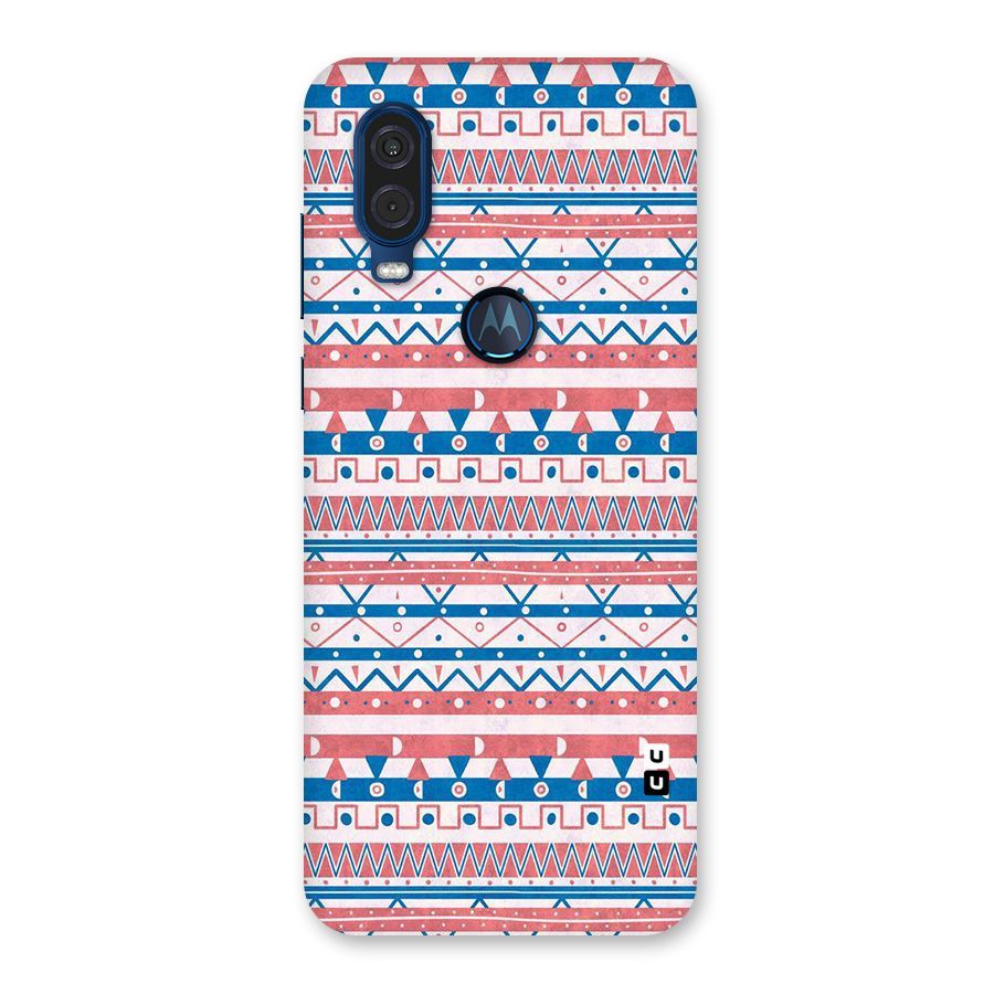 Seamless Ethnic Pattern Back Case for Motorola One Vision