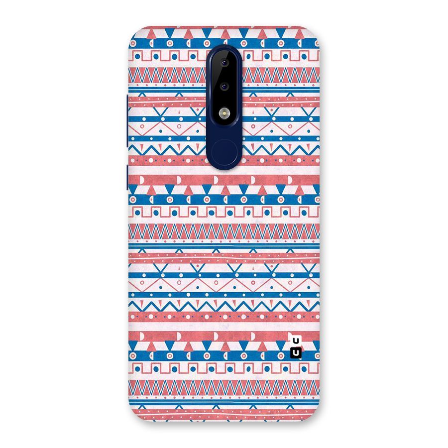 Seamless Ethnic Pattern Back Case for Nokia 5.1 Plus