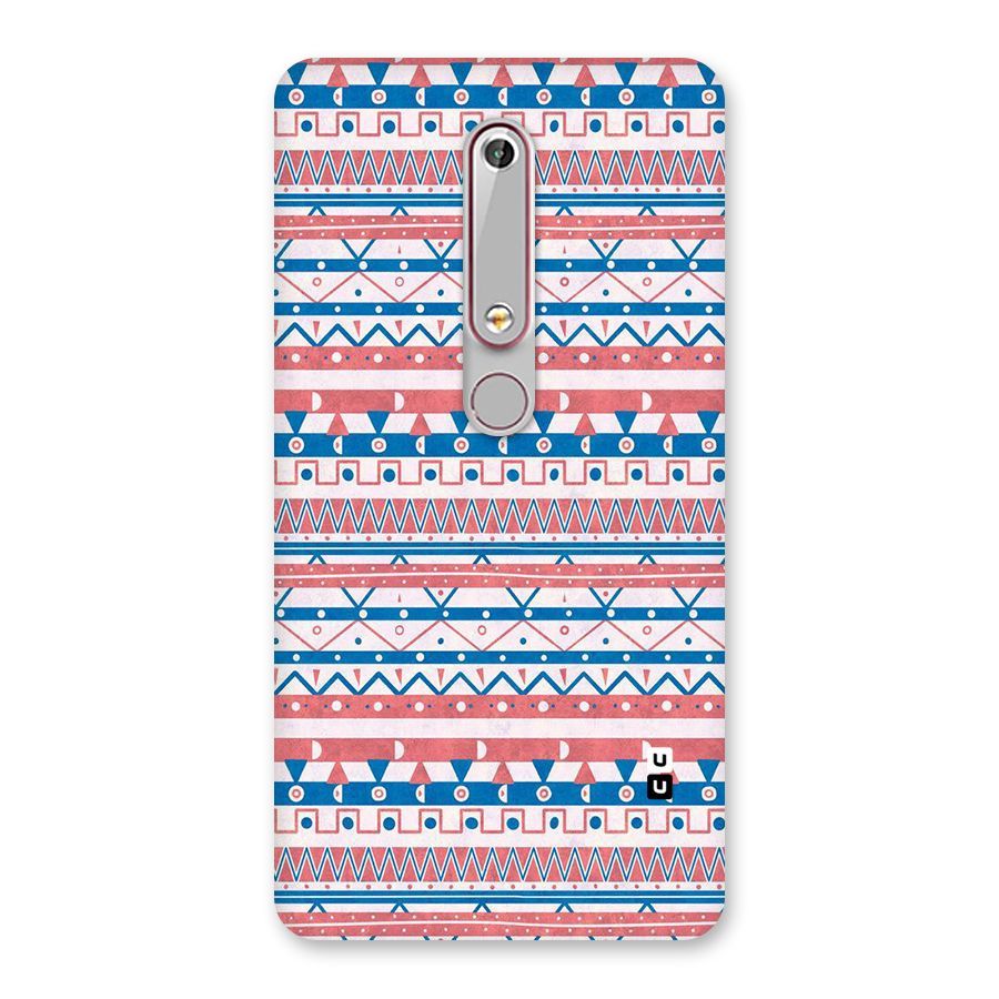 Seamless Ethnic Pattern Back Case for Nokia 6.1