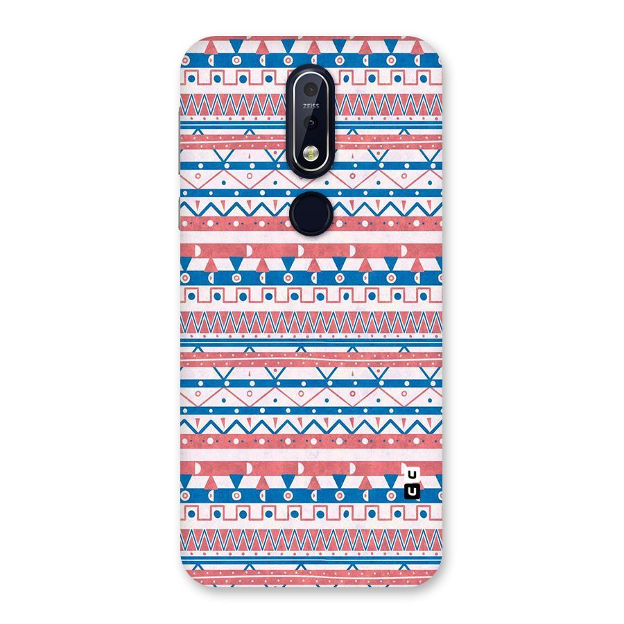 Seamless Ethnic Pattern Back Case for Nokia 7.1